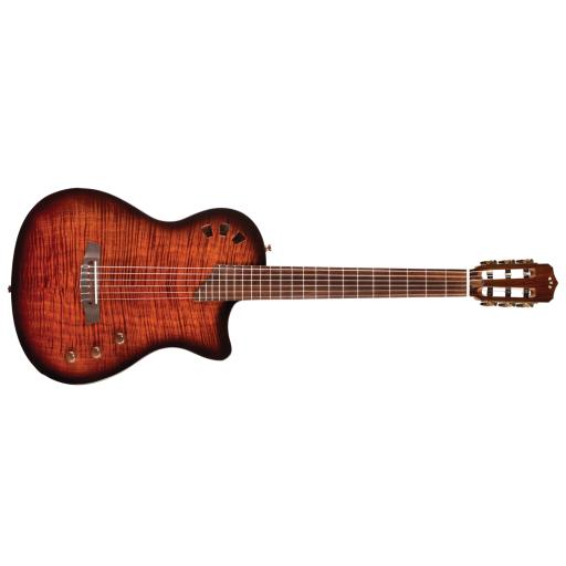 Cordoba Stage Edge Burst Electric Nylon String Guitar