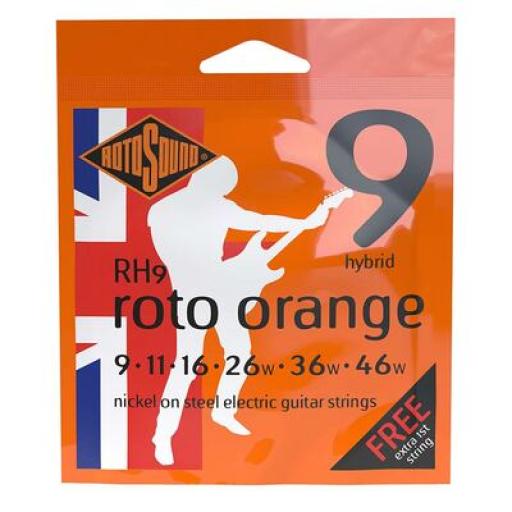 Rotosound RH9 Roto Orange Electric Guitar Strings