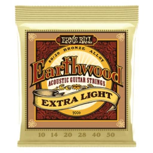 Ernie Ball Earthwood Extra Light Acoustic Guitar Strings