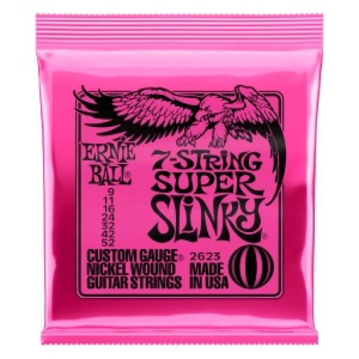 Ernie Ball 2623 7 String Super Slinky Electric Guitar Strings